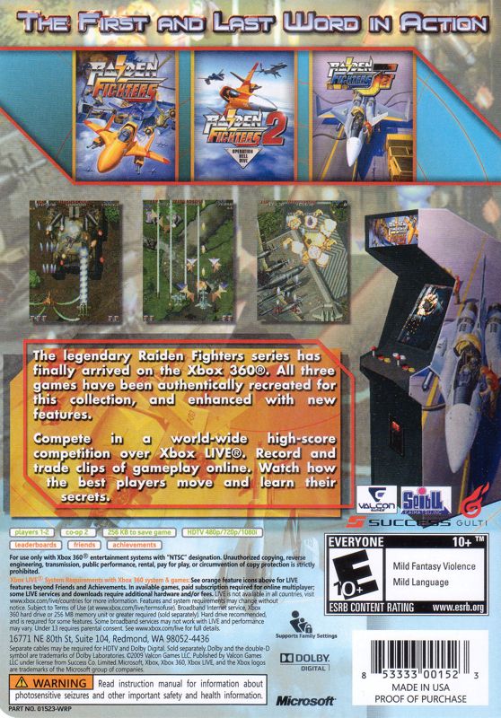 Raiden Fighters Aces cover or packaging material - MobyGames