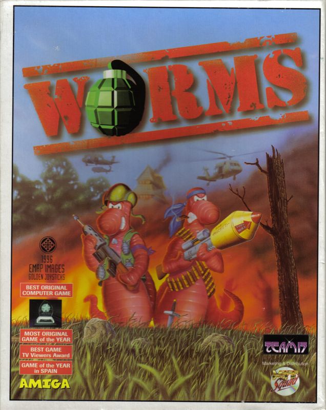 Front Cover for Worms (Amiga) (Hit Squad release)