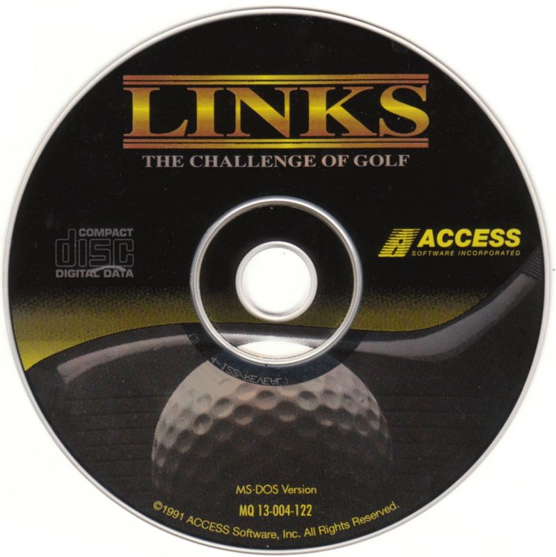 Media for Links: The Challenge of Golf (DOS) (OEM bundled software)