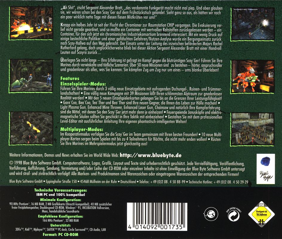 Other for Incubation: The Wilderness Missions (Windows): Jewel Case - Back