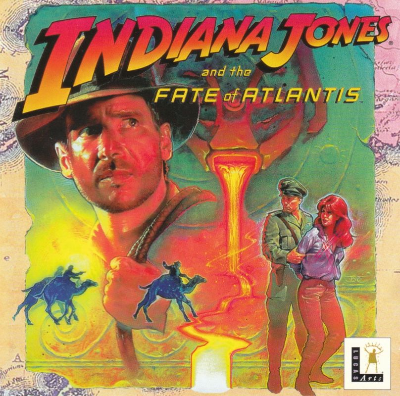 Other for Indiana Jones and the Fate of Atlantis (DOS) (CD-ROM release (Yellow system label on front of box)): Jewel Case - Front