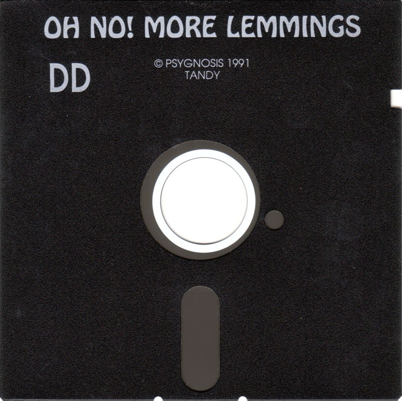 Media for Oh No! More Lemmings (DOS) (Add-on version): 5.25" Disk - Tandy