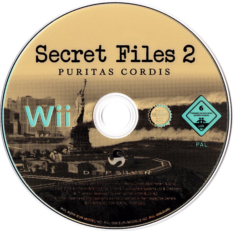 Media for Secret Files 2: Puritas Cordis (Wii)
