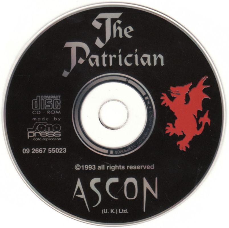 Media for The Patrician (DOS)