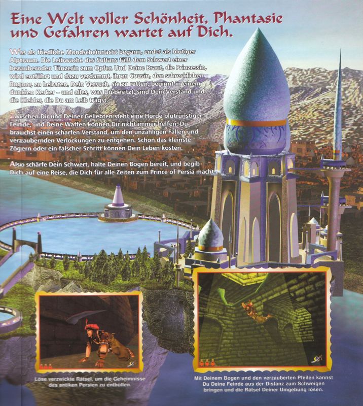 Inside Cover for Prince of Persia 3D (Windows): Right Flap