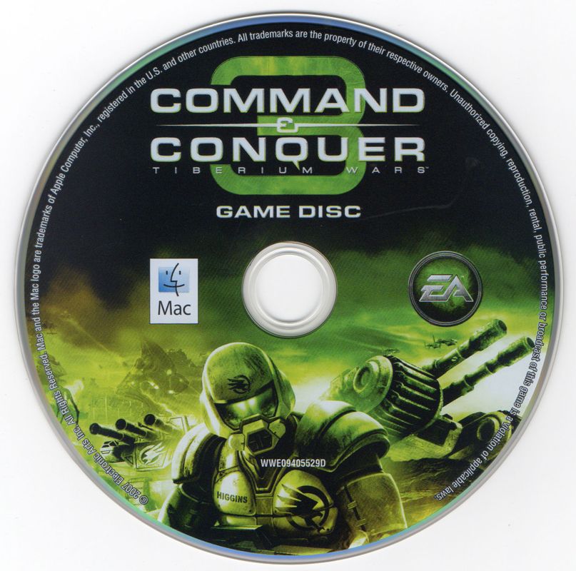 Media for Command & Conquer 3: Tiberium Wars (Macintosh) (General European release)