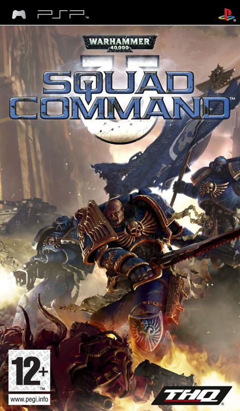 Front Cover for Warhammer 40,000: Squad Command (PSP) (Promotional cover art released November 2007)