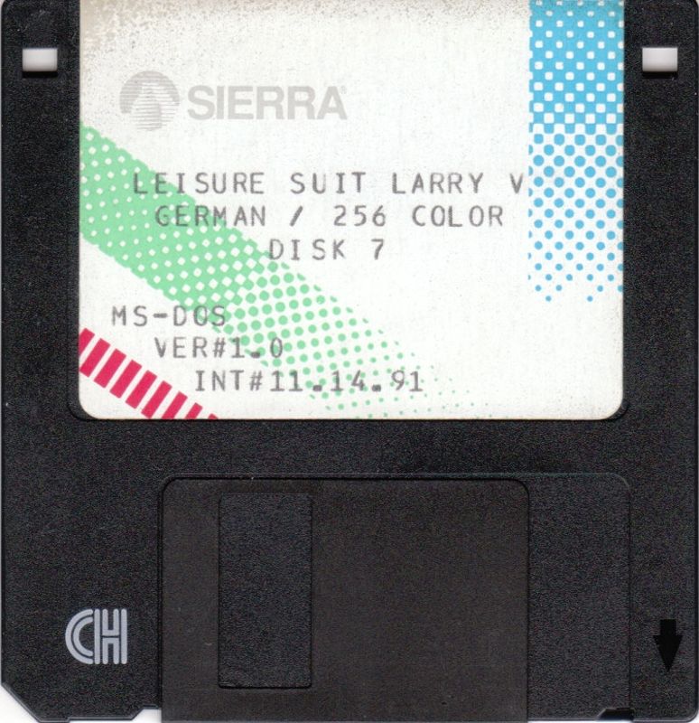 Media for Leisure Suit Larry 5: Passionate Patti Does a Little Undercover Work (DOS) (German version): Game Disc 7/7
