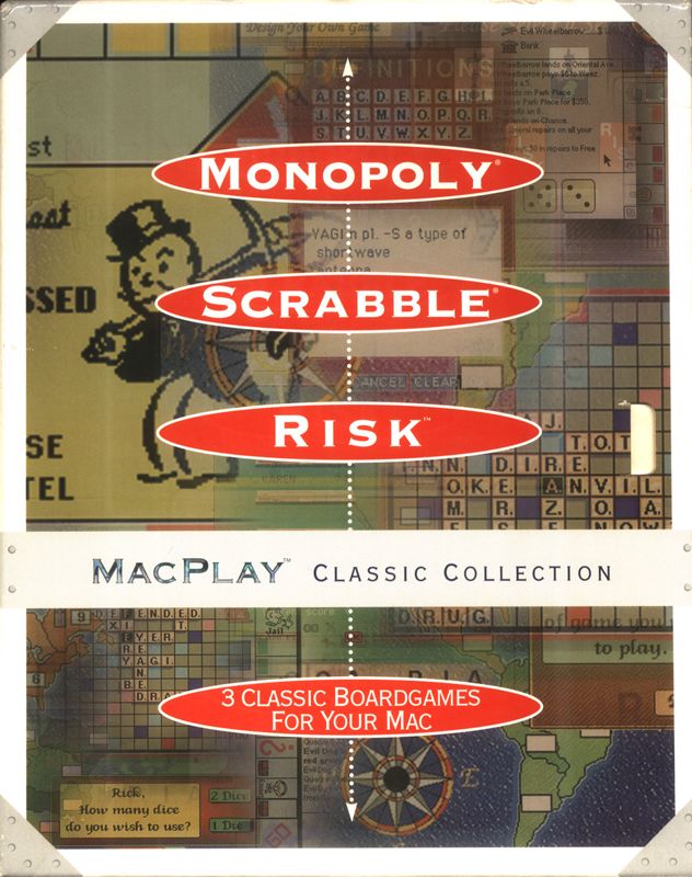 Front Cover for Monopoly / Scrabble / Risk: MacPlay Classic Collection (Macintosh)