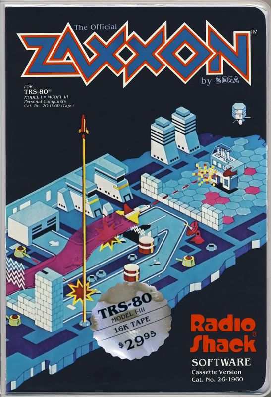 Front Cover for Zaxxon (TRS-80) (TRS-80 Model I/III cassette release)