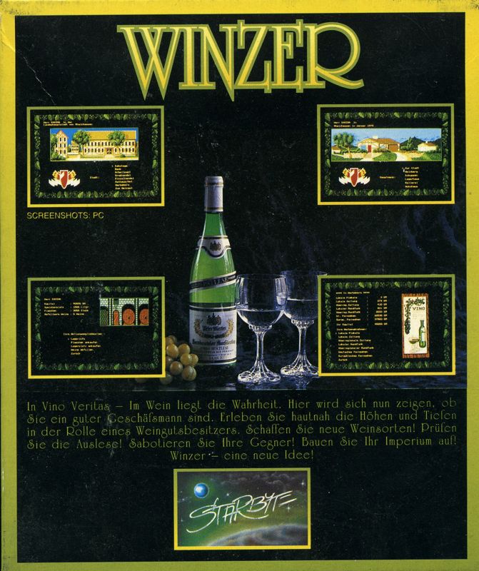 Back Cover for Winzer (Atari ST)