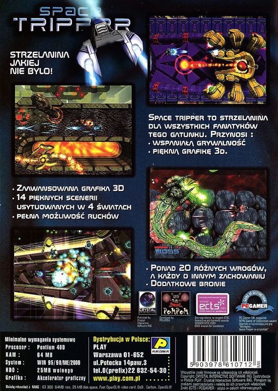 Back Cover for Space Tripper (Windows)