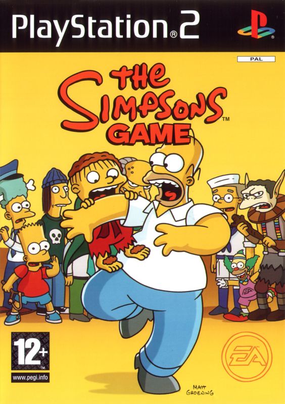 Front Cover for The Simpsons Game (PlayStation 2)