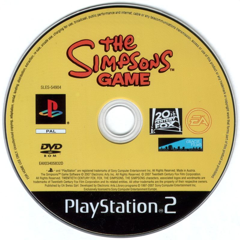 Media for The Simpsons Game (PlayStation 2)
