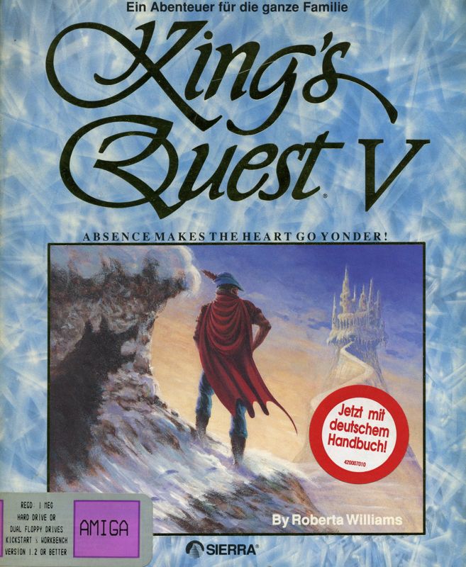 Front Cover for King's Quest V: Absence Makes the Heart Go Yonder! (Amiga)