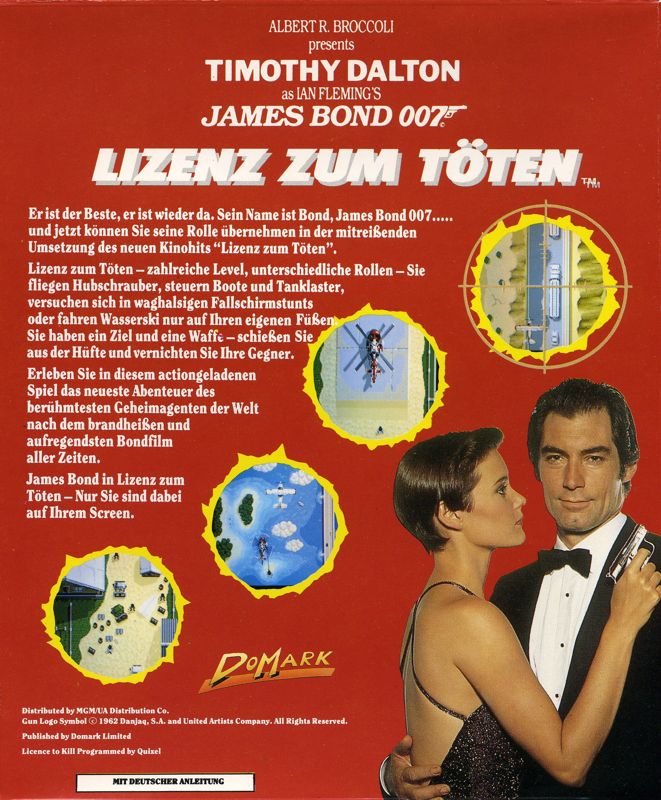 007: Licence to Kill cover or packaging material - MobyGames