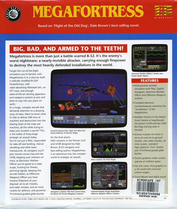 Back Cover for Megafortress (Amiga)