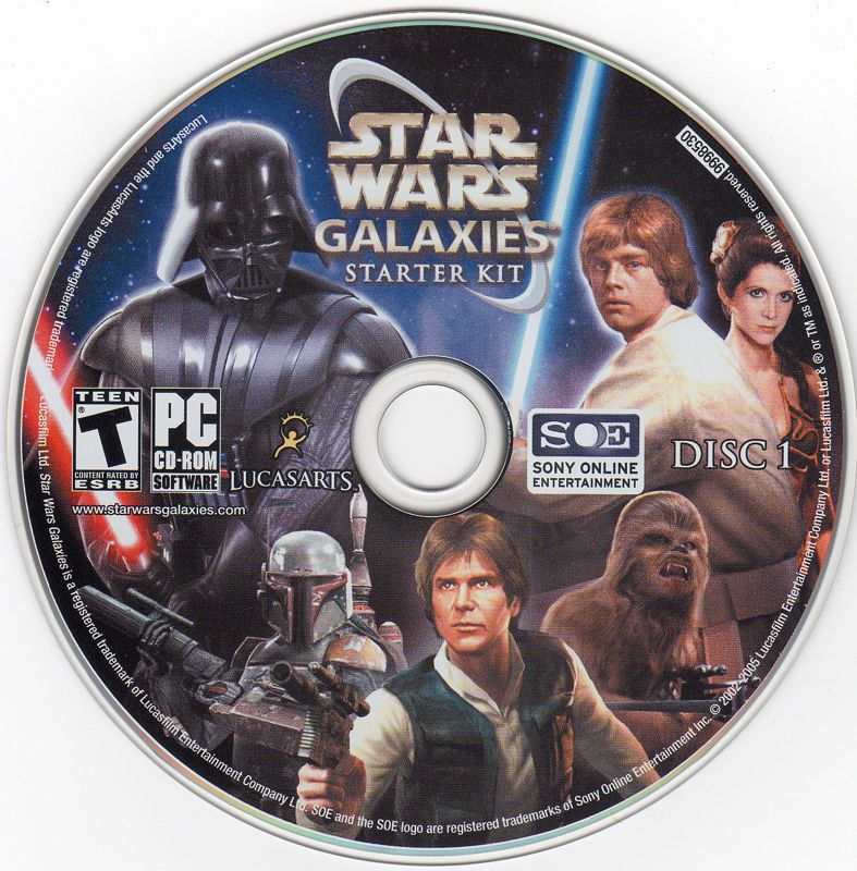 Media for Star Wars: Galaxies - Starter Kit (Windows): Disc 1