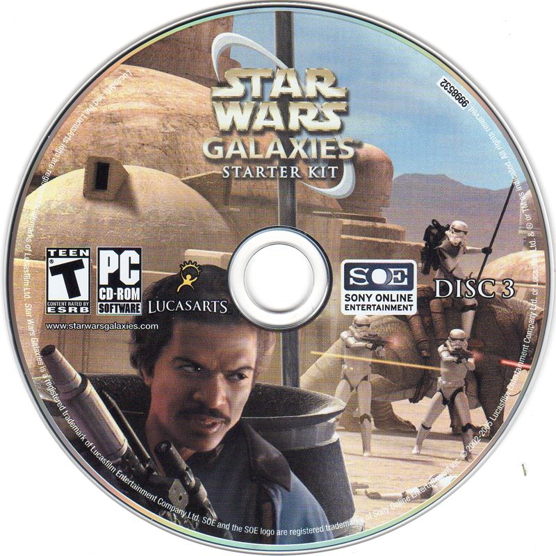 Media for Star Wars: Galaxies - Starter Kit (Windows): Disc 3