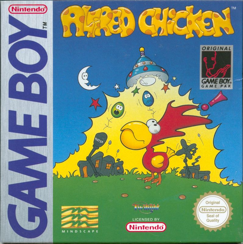 Front Cover for Alfred Chicken (Game Boy)