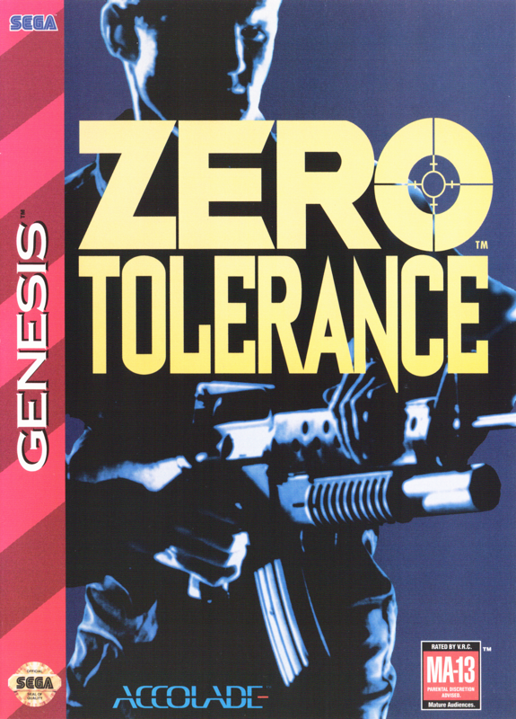 Front Cover for Zero Tolerance (Genesis)