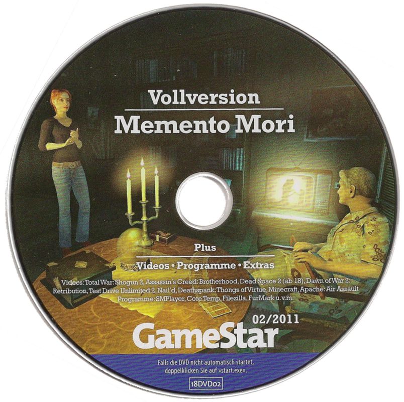 Media for Memento Mori (Windows) (GameStar 02/2011 covermount)