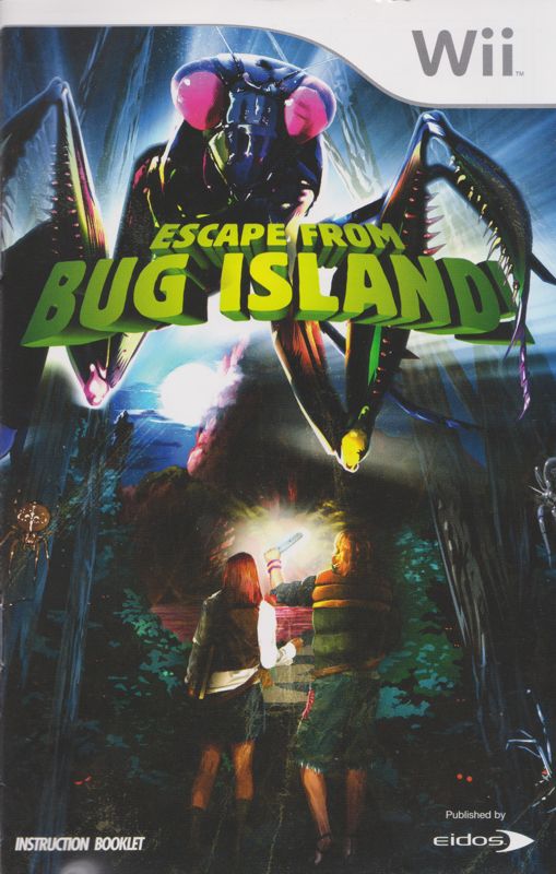 Manual for Escape from Bug Island (Wii): Front