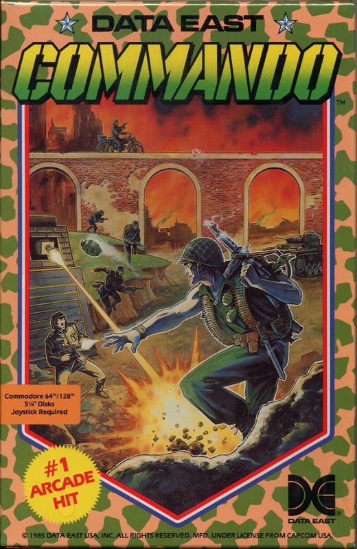 Front Cover for Commando (Commodore 64)