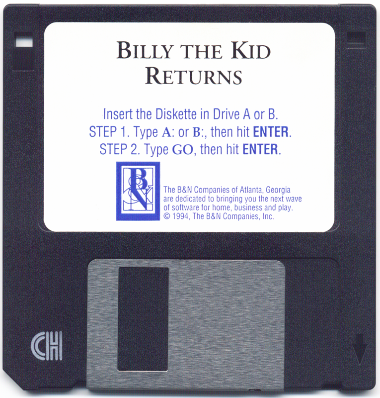 Media for Billy the Kid Returns! (DOS)