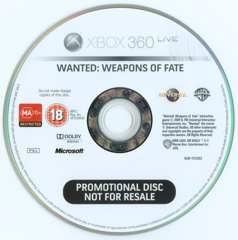 Media for Wanted: Weapons of Fate (Xbox 360)