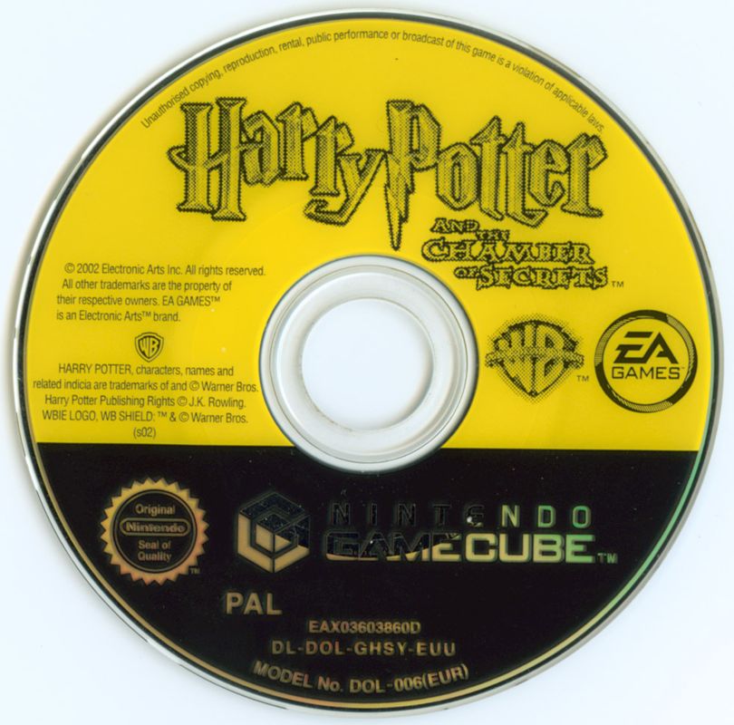 Media for Harry Potter and the Chamber of Secrets (GameCube)