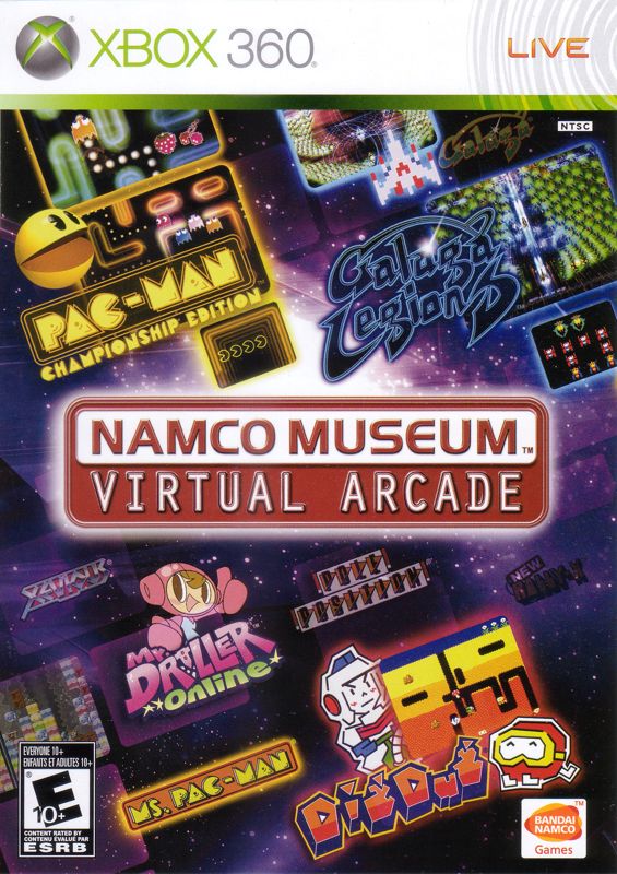 Front Cover for Namco Museum: Virtual Arcade (Xbox 360)