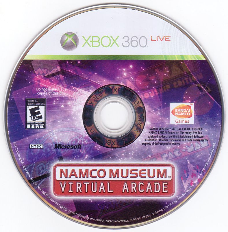 Media for Namco Museum: Virtual Arcade (Xbox 360)