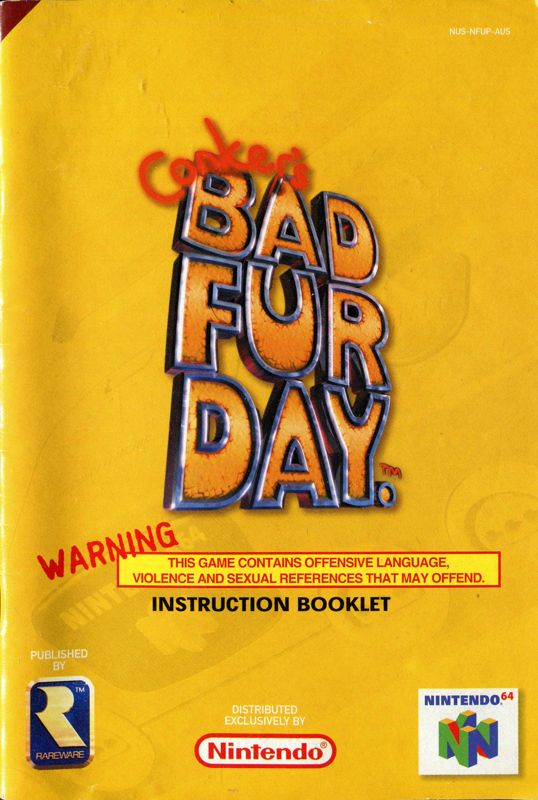 Conker's Bad Fur Day cover or packaging material MobyGames