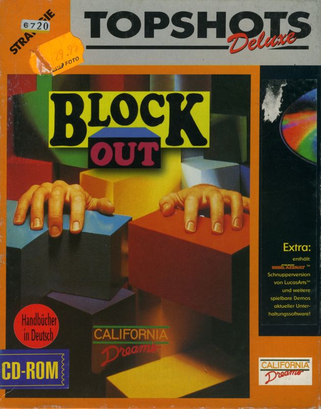 Front Cover for Blockout (DOS) (Topshots Deluxe release)