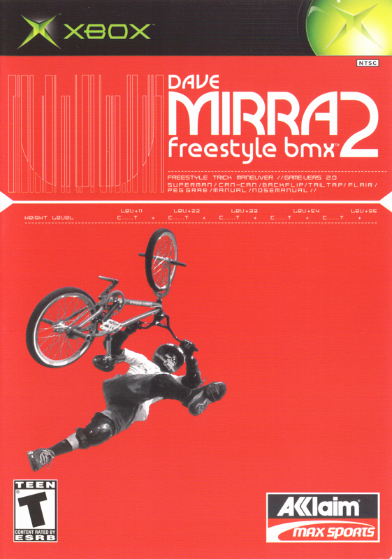 Front Cover for Dave Mirra Freestyle BMX 2 (Xbox)