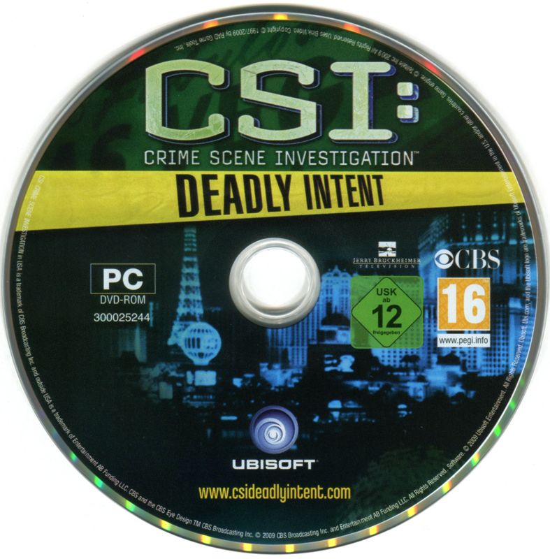 Media for CSI: Crime Scene Investigation - Deadly Intent (Windows)