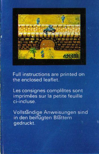 Inside Cover for Commando (Commodore 64)