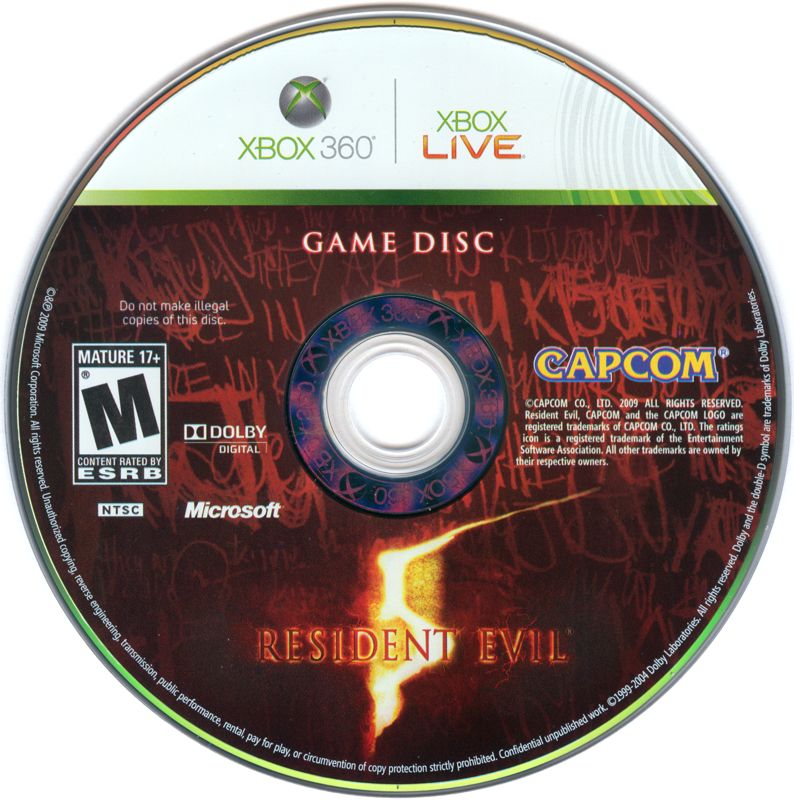 Media for Resident Evil 5 (Xbox 360)