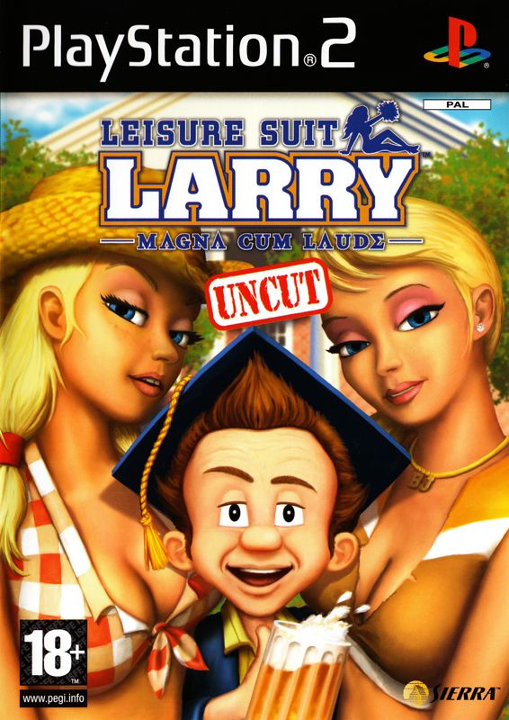 Front Cover for Leisure Suit Larry: Magna Cum Laude (Uncut and Uncensored!) (PlayStation 2) (European English release)