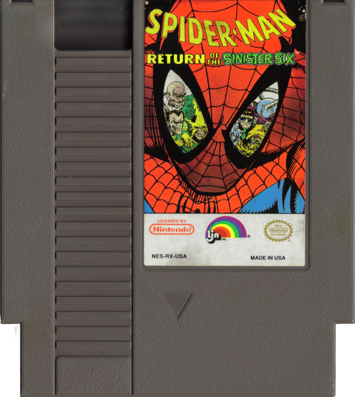 Back Cover for Spider-Man: Return of the Sinister Six (NES)