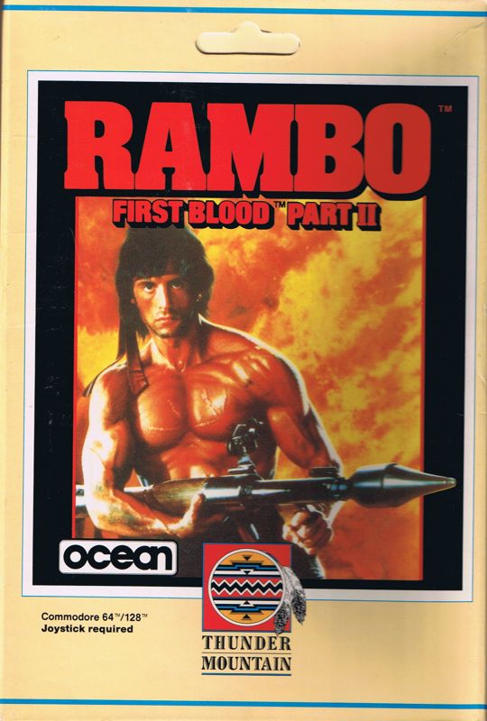 Front Cover for Rambo: First Blood Part II (Commodore 64)