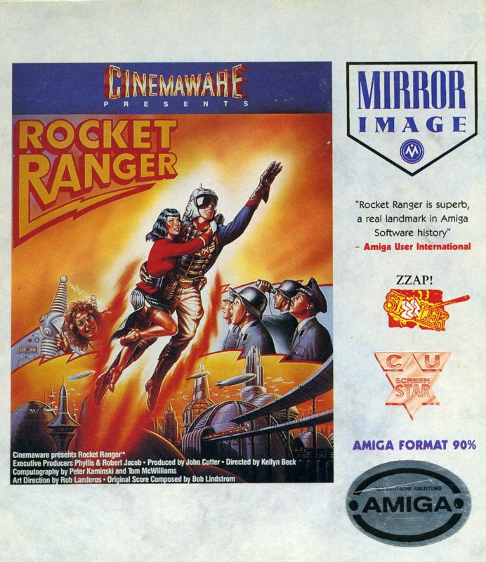 Front Cover for Rocket Ranger (Amiga) (Mirror Image release)
