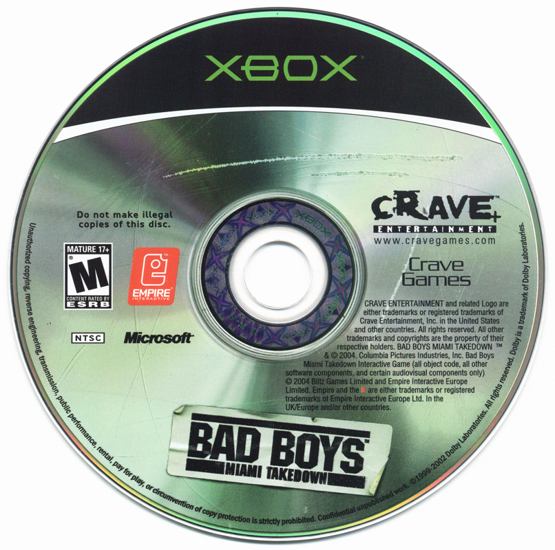 Media for Bad Boys: Miami Takedown (Xbox)