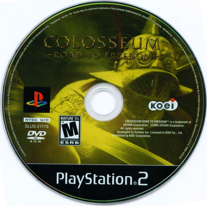 Colosseum Road to Freedom cover or packaging material MobyGames