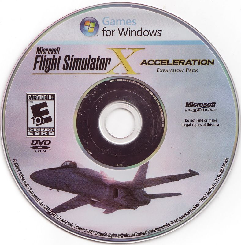 Media for Microsoft Flight Simulator X: Acceleration (Windows)