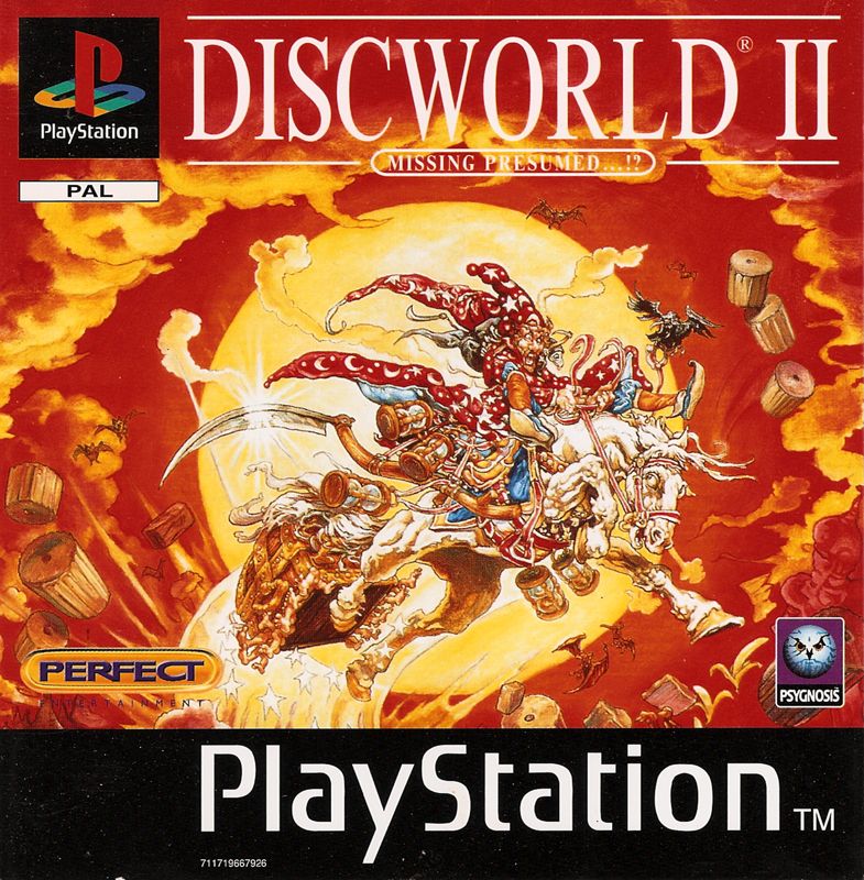 Front Cover for Discworld II: Mortality Bytes! (PlayStation)