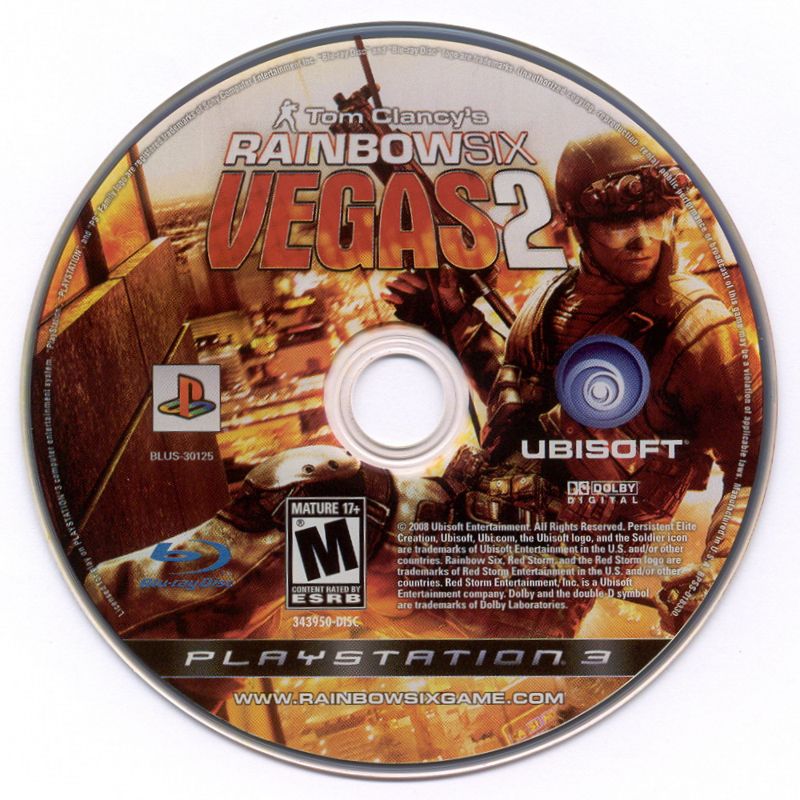 Media for Tom Clancy's Rainbow Six: Vegas 2 (Limited Edition) (PlayStation 3): Game disc