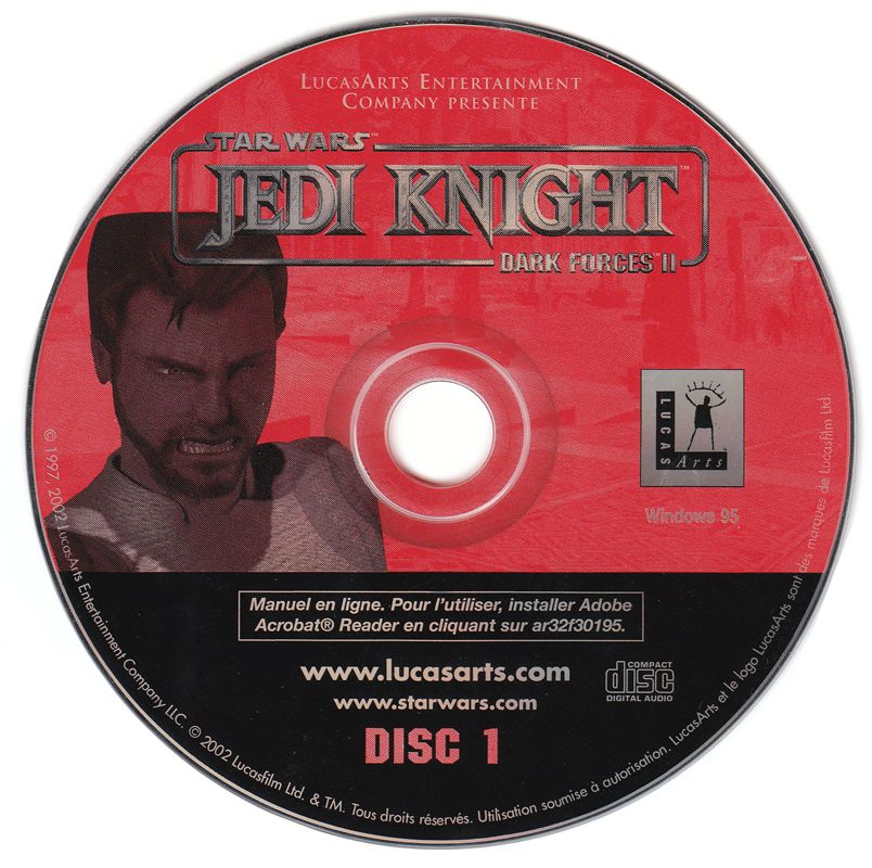 Media for Star Wars: Jedi Knight - Bundle (Windows) (Collection LucasArts release): Dark Forces II Disc 1