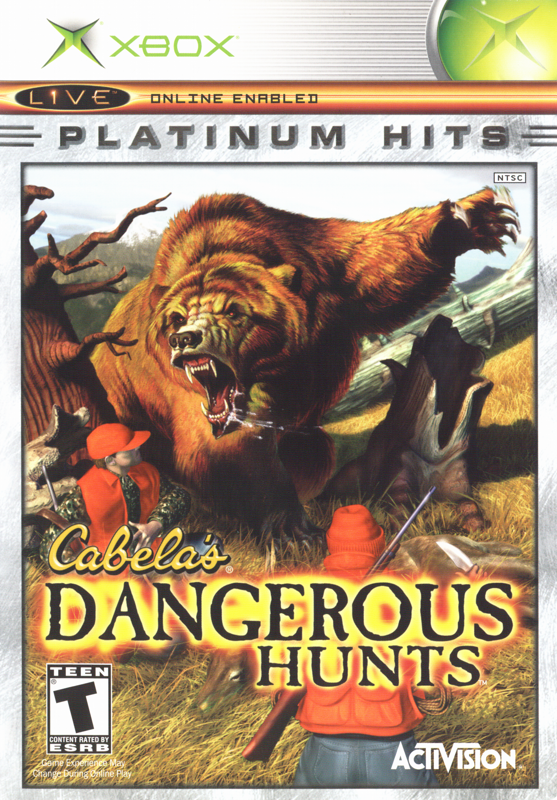 Front Cover for Cabela's Dangerous Hunts (Xbox) (Platinum Hits)